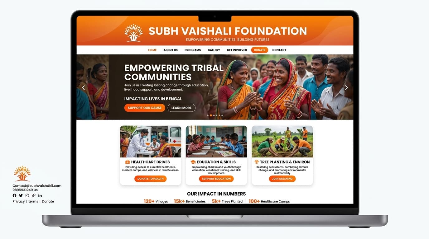 Subh Vaishali Foundation generated concept interface